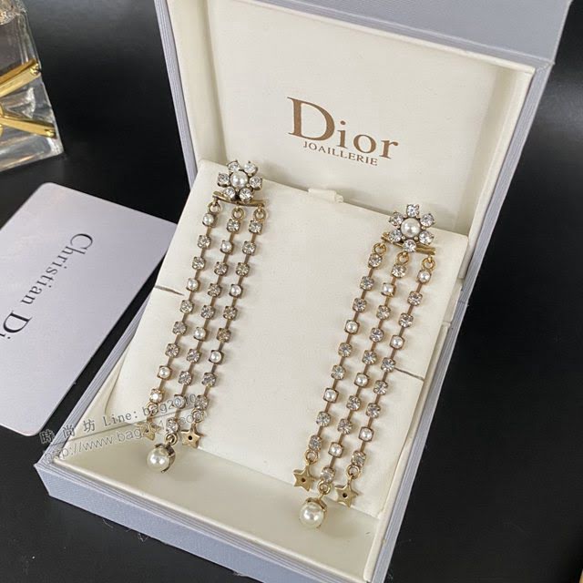 Dior飾品 迪奧經典熱銷專櫃款流蘇耳釘耳環  zgd1339